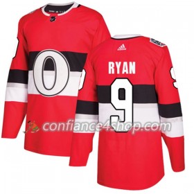 Adidas Maillot de Hockey Ottawa Senators Bobby Ryan 9 2017-2018 Rouge Classic Authentic - Homme